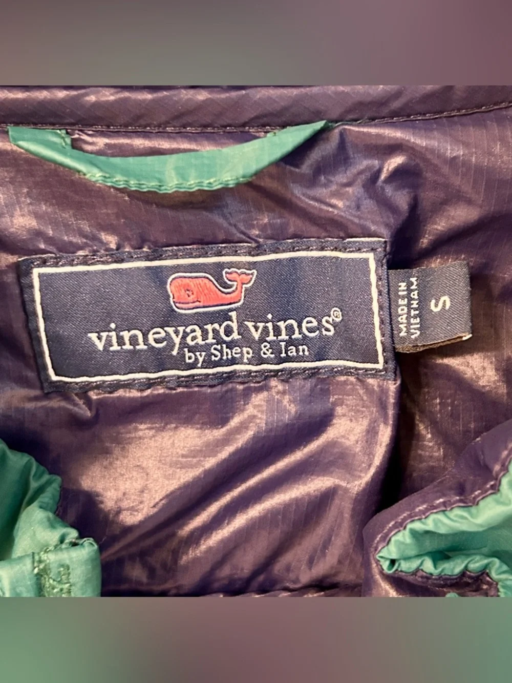 Vineyard Vines Kids' Water Repellent Packable Puffer Jacket Size Small
